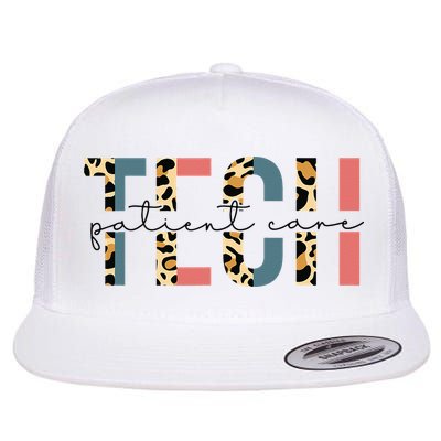 Patient Care Tech Leopard Patient Care Technician PCT Flatbill Hat
