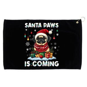 Pug Christmas Tree Lights Decorations Dog Lover Xmas Funny Gift Great Gift Grommeted Golf Towel