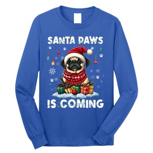 Pug Christmas Tree Lights Decorations Dog Lover Xmas Funny Gift Great Gift Long Sleeve Shirt