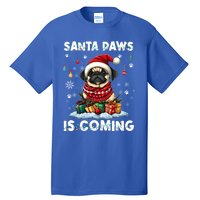 Pug Christmas Tree Lights Decorations Dog Lover Xmas Funny Gift Great Gift Tall T-Shirt