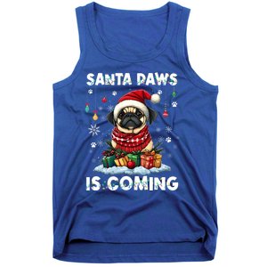 Pug Christmas Tree Lights Decorations Dog Lover Xmas Funny Gift Great Gift Tank Top