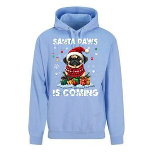 Pug Christmas Tree Lights Decorations Dog Lover Xmas Funny Gift Great Gift Unisex Surf Hoodie