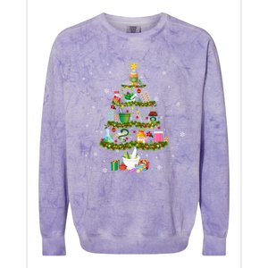 Pharmacy Christmas Tree Medication Pharmacist Fun Gift Idea Gift Colorblast Crewneck Sweatshirt