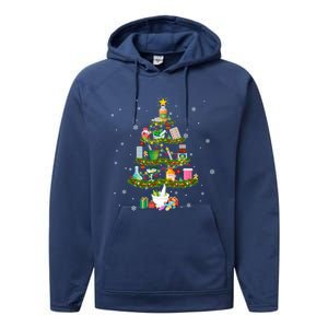 Pharmacy Christmas Tree Medication Pharmacist Fun Gift Idea Gift Performance Fleece Hoodie