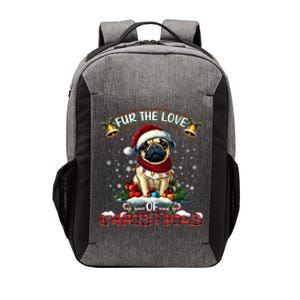 Pug Christmas Tree Lights Decorations Dog Lover Xmas Funny Gift Vector Backpack