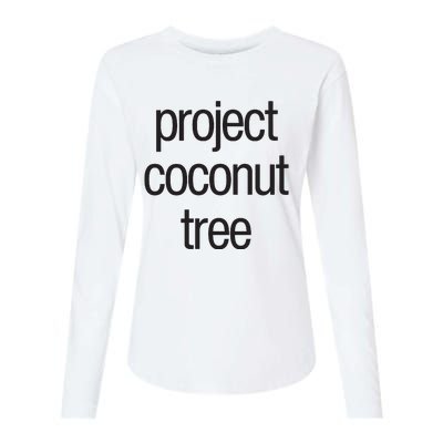 Project Coconut Tree Womens Cotton Relaxed Long Sleeve T-Shirt