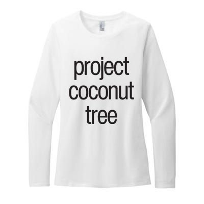 Project Coconut Tree Womens CVC Long Sleeve Shirt