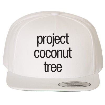 Project Coconut Tree Wool Snapback Cap