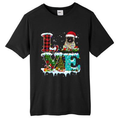 Pug Christmas Tree Lights Santa Dog Xmas Great Gift Tall Fusion ChromaSoft Performance T-Shirt