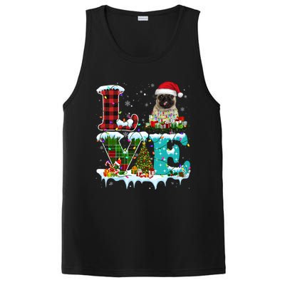 Pug Christmas Tree Lights Santa Dog Xmas Great Gift PosiCharge Competitor Tank