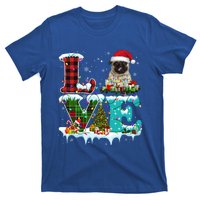 Pug Christmas Tree Lights Santa Dog Xmas Great Gift T-Shirt