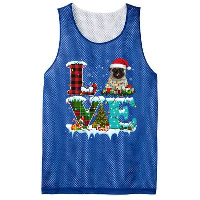 Pug Christmas Tree Lights Santa Dog Xmas Great Gift Mesh Reversible Basketball Jersey Tank