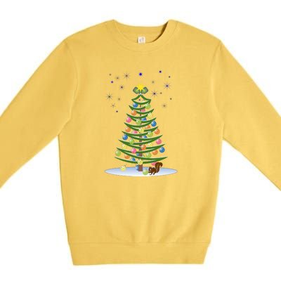 Pickleball Christmas Tree | Pickleball Holiday Gift | Christmas Tree | Holiday Premium Crewneck Sweatshirt