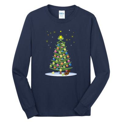 Pickleball Christmas Tree | Pickleball Holiday Gift | Christmas Tree | Holiday Tall Long Sleeve T-Shirt