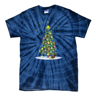 Pickleball Christmas Tree | Pickleball Holiday Gift | Christmas Tree | Holiday Tie-Dye T-Shirt