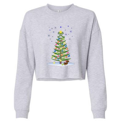 Pickleball Christmas Tree | Pickleball Holiday Gift | Christmas Tree | Holiday Cropped Pullover Crew