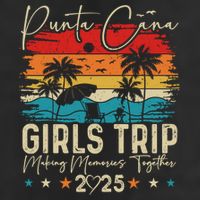 Punta Cana Trip 2025 Vacation Summer Matching Group Gift Adult Drive Performance Visor