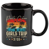 Punta Cana Trip 2025 Vacation Summer Matching Group Gift 11oz C Handle Ceramic Mug