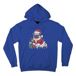 Pug Christmas Tree Xmas Lights For Pug Animal Dog Lover Cool Gift Hoodie