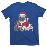 Pug Christmas Tree Xmas Lights For Pug Animal Dog Lover Cool Gift T-Shirt