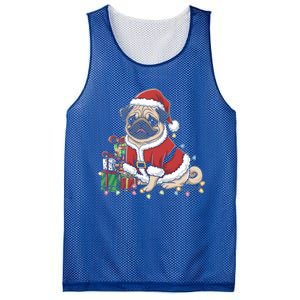 Pug Christmas Tree Xmas Lights For Pug Animal Dog Lover Cool Gift Mesh Reversible Basketball Jersey Tank