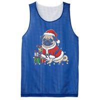 Pug Christmas Tree Xmas Lights For Pug Animal Dog Lover Cool Gift Mesh Reversible Basketball Jersey Tank