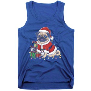 Pug Christmas Tree Xmas Lights For Pug Animal Dog Lover Cool Gift Tank Top