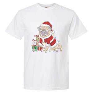 Pug Christmas Tree Xmas Lights For Pug Animal Dog Lover Cool Gift Garment-Dyed Heavyweight T-Shirt