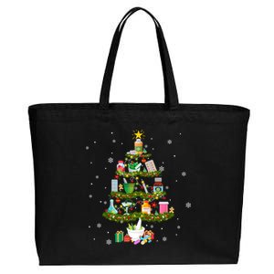 Pharmacy Christmas Tree Medication Pharmacist Fun Gift Idea Gift Cotton Canvas Jumbo Tote