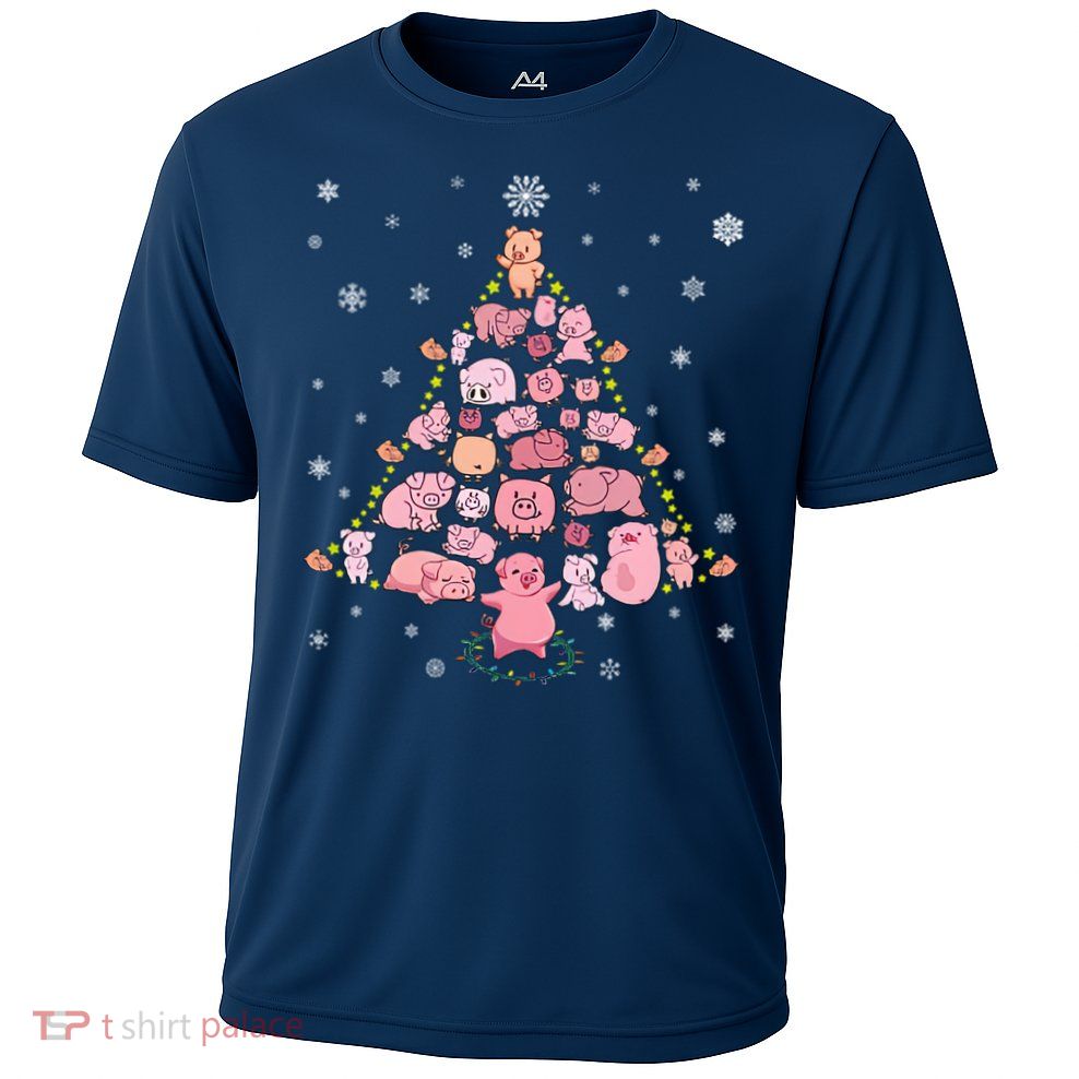Pig Christmas Tree Performance Shirt