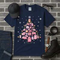 Pig Christmas Tree Tall T-Shirt