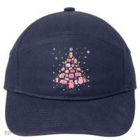 Pig Christmas Tree 7-Panel Snapback Hat