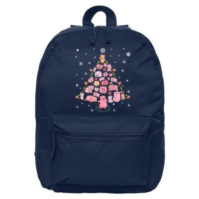 Pig Christmas Tree 16 in Basic Backpack