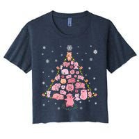 Pig Christmas Tree Crop Top