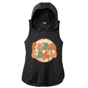 Para Crew Teacher Appreciation Wildflowers Retro Groovy 70S Great Gift Ladies PosiCharge Tri-Blend Wicking Draft Hoodie Tank