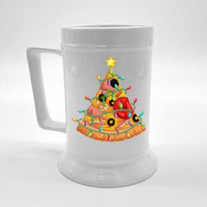 Pizza Christmas Tree Lights Xmas Crustmas Pepperoni Beer Stein