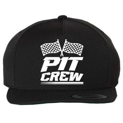 PIT CREW Track Racing Car Racing Lovers Family Matching Wool Snapback Cap