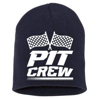 PIT CREW Track Racing Car Racing Lovers Family Matching Short Acrylic Beanie