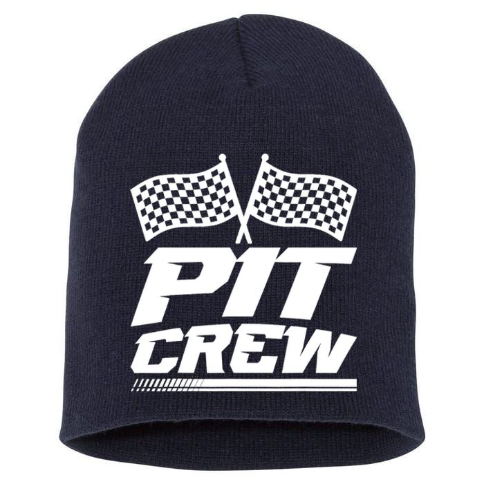 PIT CREW Track Racing Car Racing Lovers Family Matching Short Acrylic Beanie