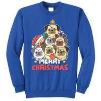 Pug Christmas Tree Funny Animal Merry Christmas Gift Sweatshirt