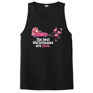 Pink Christmas Tree Santa And Flamingos For Xmas Morning Meaningful Gift PosiCharge Competitor Tank