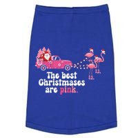 Pink Christmas Tree Santa And Flamingos For Xmas Morning Meaningful Gift Doggie Tank