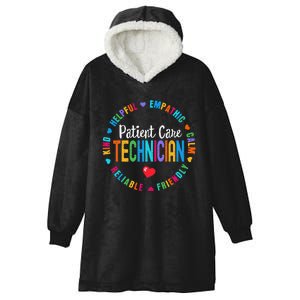 Patient Care Technician Appreciation Week healthcare workers Hooded Wearable Blanket