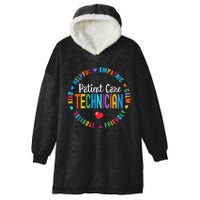 Patient Care Technician Appreciation Week healthcare workers Hooded Wearable Blanket