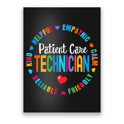 Patient Care Technician Appreciation Week healthcare workers Poster