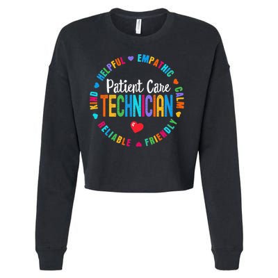 Patient Care Technician Appreciation Week healthcare workers Cropped Pullover Crew
