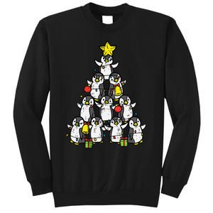 Penguin Christmas Tree Cute Xmas Sweatshirt