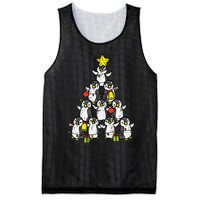 Penguin Christmas Tree Cute Xmas Mesh Reversible Basketball Jersey Tank