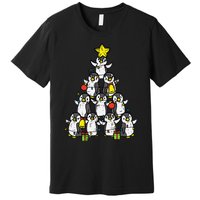 Penguin Christmas Tree Cute Xmas Premium T-Shirt