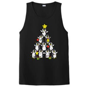 Penguin Christmas Tree Cute Xmas PosiCharge Competitor Tank